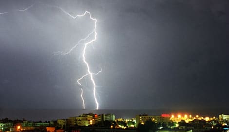 Thunderstorm in Ayia Napa Cyprus Thunderstorm in Ayia Napa Cyprus