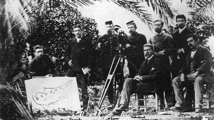 Kitchener and his surveying team in Cyprus, 1883