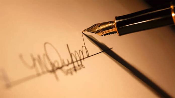 mother's signature forged