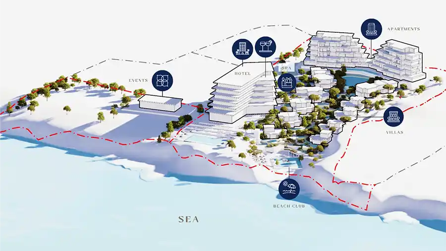 The Rocks development proposed for Pantakomo, Limassol, Cyprus