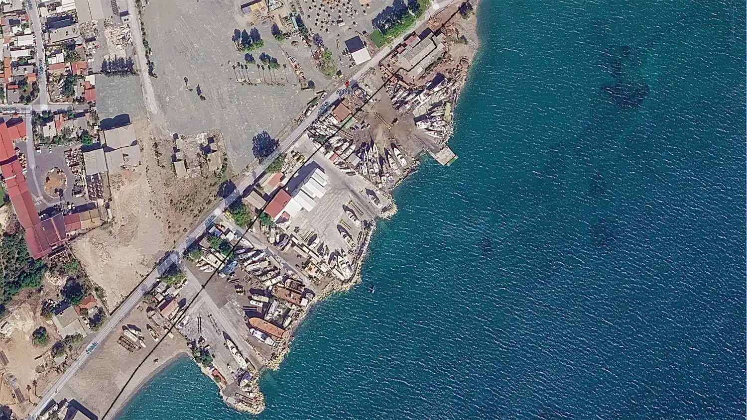 Limassol's traditional boatyard (Karnagio), which could be relocated as part of the waterfront regeneration plans.